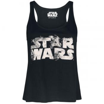 Star Wars Episode 8 - The Last Jedi - Logo Top Mujer Negro