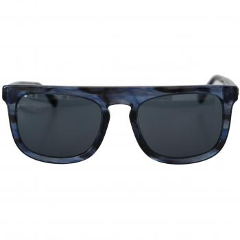 Dolce & Gabbana Blue DG4288 Acetate Full Rim Frame Sunglasses, female, Gray, Size: ONE SIZE, Blue Acetate Sunglasses with Black Lenses
