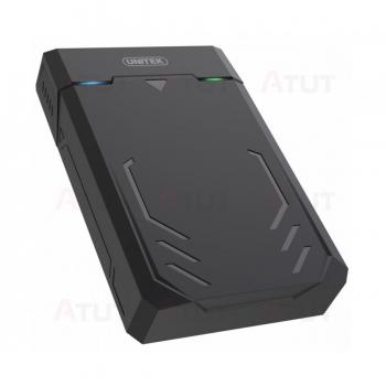Carcasa para Disco Duro Externo UNITEK HDD/SSD SATA 2.5/3.5 - Negro
