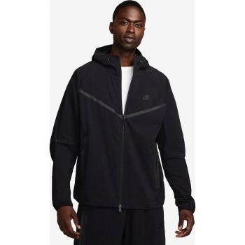 Nike Tech Woven Full Zip Hooded Jacket - Black - Men's Size L