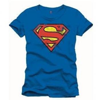 Superman – Camiseta Classic Vintage Logo DC Comics Camiseta tamaño XL