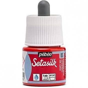 Pintura para Seda Setasilk 45 ml - Rojo Coquelicot