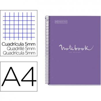 Cuaderno Miquelrius Notebook 1 Emotions A4 80 hojas 90g/m2 Cuadro 5 mm