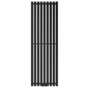 Radiador de baño vertical Stella 480x1400 mm negro mate LuxeBath