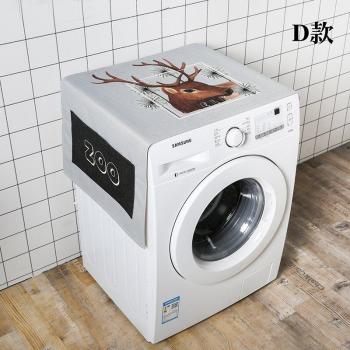 Cubierta anti-polvo para electrodomésticos, funda multiuso para lavadora y refrigerador de puerta única 02