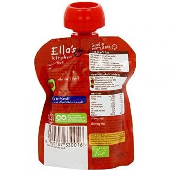Ella's Kitchen Organic Vegetarian Red Smoothie Fruit, 90g - Pack of 12