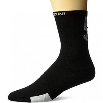 Pearl Izumi Elite - Calcetines altos, Unisex adulto, Calcetines de ciclismo, 14151803, Pi Core Negro, large