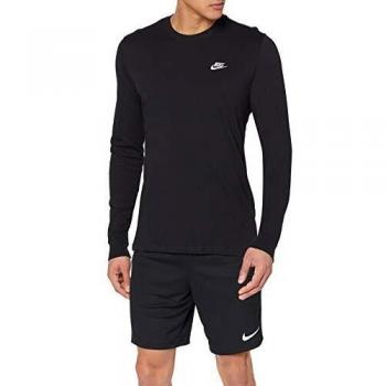 NIKE M NSW Club tee-LS Camiseta de Manga Larga, Hombre, Black/