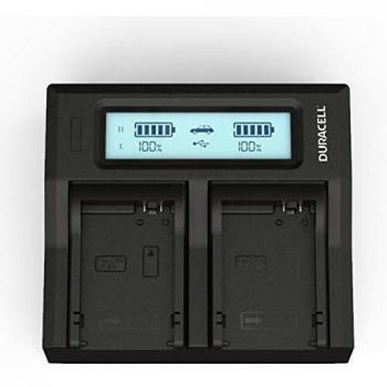 Cargador de batería Duracell DRC6104 para DR9945/LP-E8, alimentación de cámara, color negro