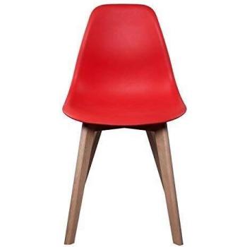 The Concept Factory Silla, Madera, Rojo, 46.20