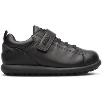 Zapatillas Camper K800316-003 de piel negra para niño con puntera reforzada