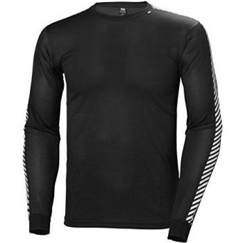 Helly hansen lifa stripe crew iconic performance base layer for men lightweight insulation and comfort black 3xlarge