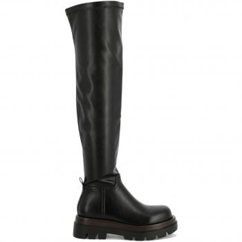 PINKO Women's Black Brahms High Boots - Size 10 US (40 EU) Modern Design