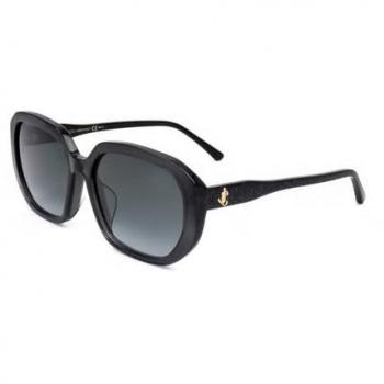 Jimmy Choo Women's Karly 57MM Geometric Sunglasses - Black - female - Size: one-size