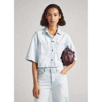 Camisa de Mujer Pepe Jeans Elle Azul con Estampado Floral