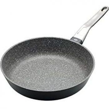 Sartén Antiadherente de Aluminio Fundido para Inducción, 26 cm, Color Gris