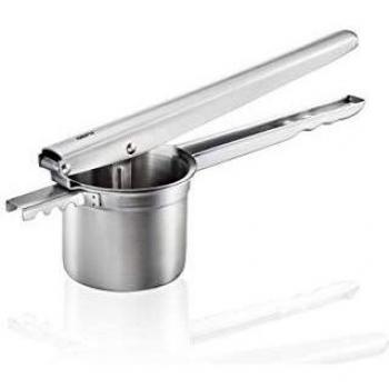 Prensa de Patatas GEFU PRENSO, Acero Inoxidable, Ideal para Puré, Jugo y Spätzle, Incluye 3 Discos Intercambiables