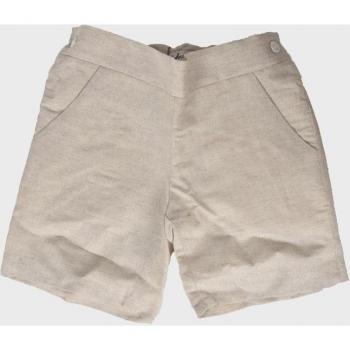 Bermudas de niño La Ormiga 1120010303 color blanco con bolsillos laterales y botón