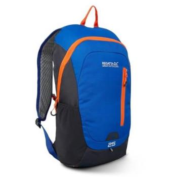 Mochila de Montaña Regatta Highton V2 25L Azul Oxford con Detalles en Gris y Naranja