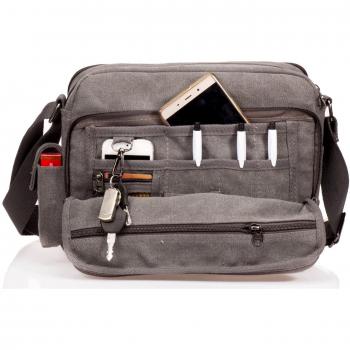 MeCool Bolso Bandolera de Tela de Lona Marca Viaje Casual Outdoor Bandolera Sport colegio para Hombre