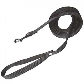 Correa Larga de Nylon Negra para Perro Martin Sellier - Disponible en 5 y 10 metros