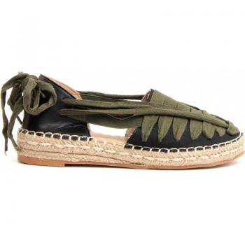Sandalias de Esparto de Cuña para Mujer Montevita Alppa 90006 Verde