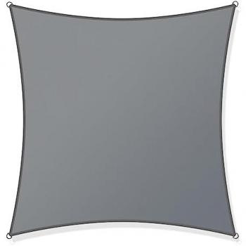 Toboli Vela de Sombra Cuadrada 5x5m con Protección UV 30+ para Jardín, Terraza y Balcón