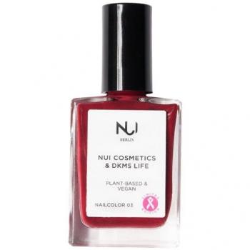 Nui Cosmetics - Laca de uñas vegana y a base de plantas 14 ml 03 Dark Red Violett