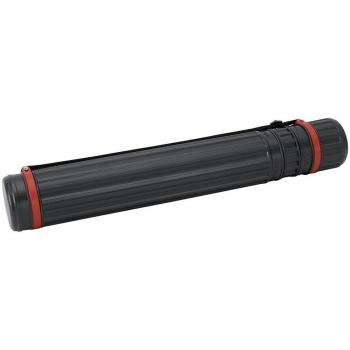 Makro Paper DK11326 - Tubo portaplanos extensible, 40-74 cm, negro