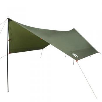 Lona de camping impermeable verde oliva 462x306x211 cm