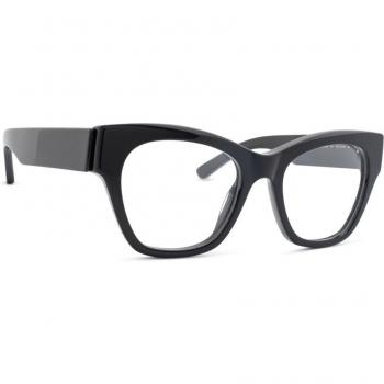 Balenciaga BB0263O 001 52 Square Frame Eyeglasses, Black, Unisex, Size: 52 MM