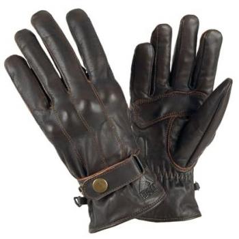 By City Guantes de Moto Elegant Negro Hombre Adulto, Guantes de Piel, Protecciones en Nudillos, Zonas Acolchadas, Refuerzo Antiabrasión en la Palma, Membrana Impermeable