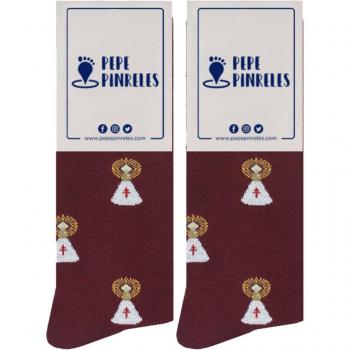 Calcetines de Algodón Virgen del Pilar con Diseño Exclusivo de Pepe Pinreles