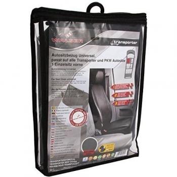 Walser Funda de Asiento Transporter Toulouse, para el Asiento del Conductor o del Pasajero, Funda para Transporter de Cuero sintético Antracita 10501