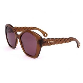 Lanvin LNV628S Acetate Butterfly Sunglasses for Women - Brown - One Size
