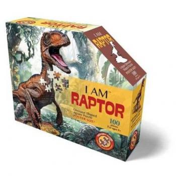 Puzzle Silueta Velociraptor - 100 Piezas