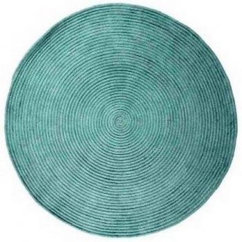 Monbeautapis 120141 Tam Tam alfombra algodón azul cielo diámetro 120 cm