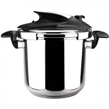 MAGEFESA Nova Olla a presión Super rápida de fácil Uso, Acero Inoxidable 18/10, Apta para Todo Tipo de cocinas, Incluido inducción.