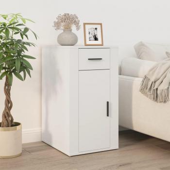 Mueble de escritorio blanco 40x49x75 cm madera multicapa
