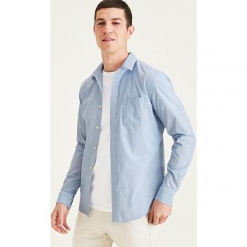 Camisa Dockers de hombre slim lisa azul claro