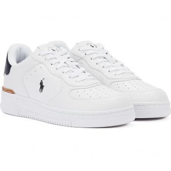 Ralph Lauren Masters Court Low Sneakers for Men - White/Navy Leather Trainers