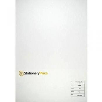 Stationery Place Thick White Card 210GSM A5 X 100 Sheets