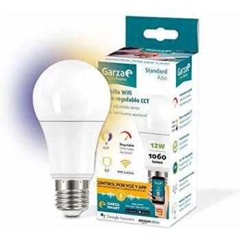 Garza Smart - Bombilla LED Inteligente Wifi Estándar A60, 11W