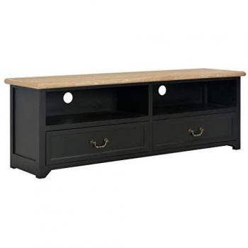 SengentoStyle Tv-meubel 120x40x30 cm hout zwart