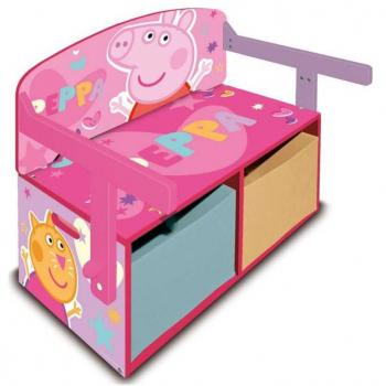 Banco juguetero madera Peppa Pig 60 x 47 x 56 cm.