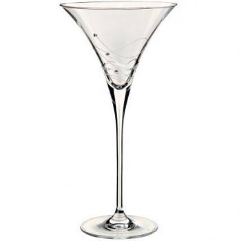 Dartington Crystal - Glitz Crystal Martini Cocktail Glasses - Set of 2, 24 cm