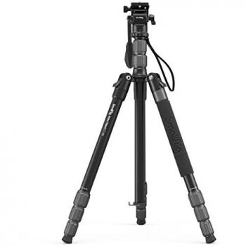 SmallRig Trípode de Video 3760 CT180 con cabezal fluido, altura ajustable, patas extensibles, sistema de bloqueo rápido y capacidad de carga para cámaras DSLR y videocámaras