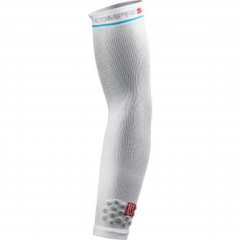 Compressport Pfat - Manguitos, color blanco, talla T3