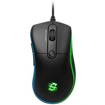 Sharkoon SGM2 - Ratón Gaming Óptico, 6400 DPI, 6 Botones, Negro