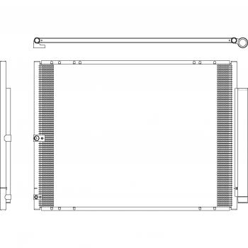 Condensador de aire acondicionado NRF 350276 con secador (Aluminio) EASY FIT